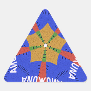 Tribal African Design: Hakuna Matata Triangle Sticker