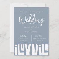 Tribal African Dusty Blue Wedding