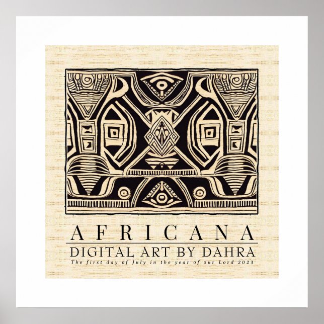 TRIBAL AFRICAN POSTER (Front)