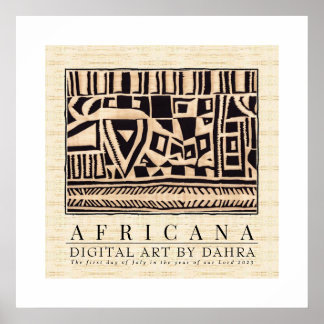 TRIBAL AFRICAN POSTER