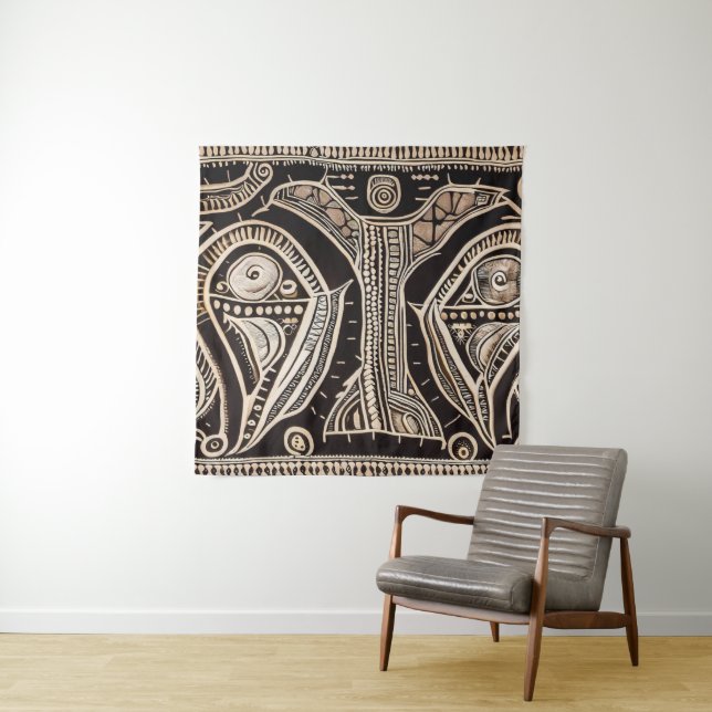 TRIBAL AFRICAN TAPESTRY (In Situ)