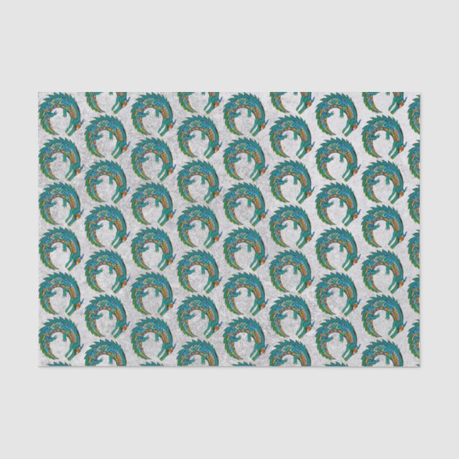 Tribal Alligator Art Tissue Paper (Front)