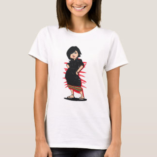 Tribal Angami Naga Girl Digital Art T-Shirt