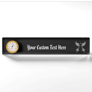 Tribal Angel custom colour desk plate