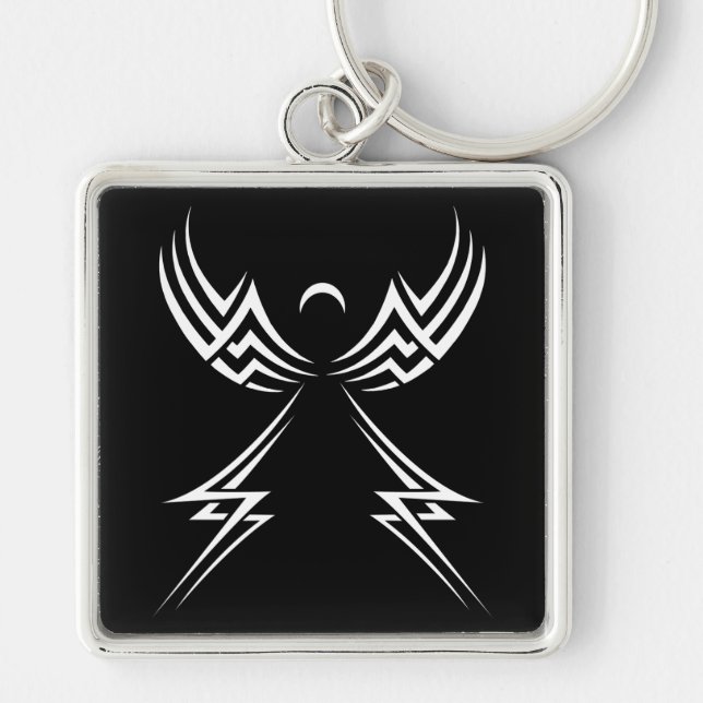 Tribal Angel custom key chain (Front)