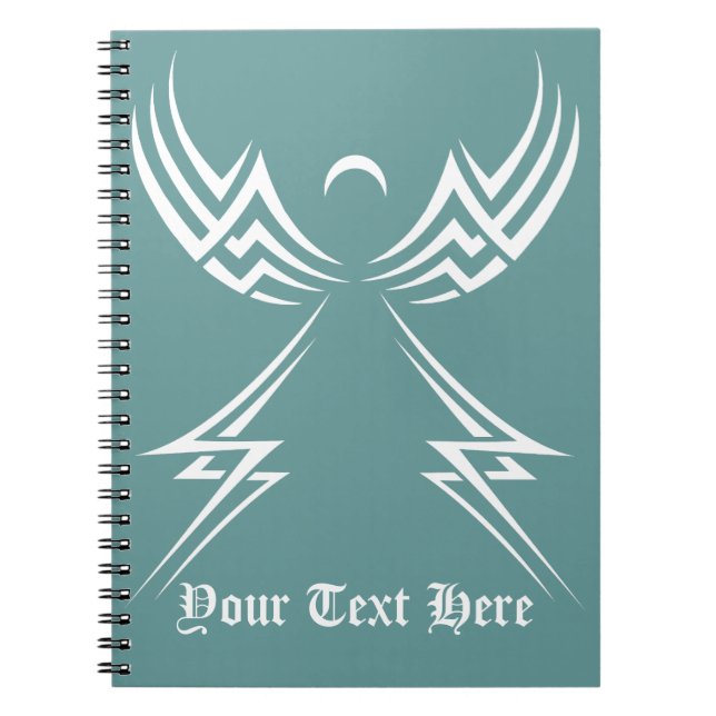 Tribal Angel custom notebook (Front)