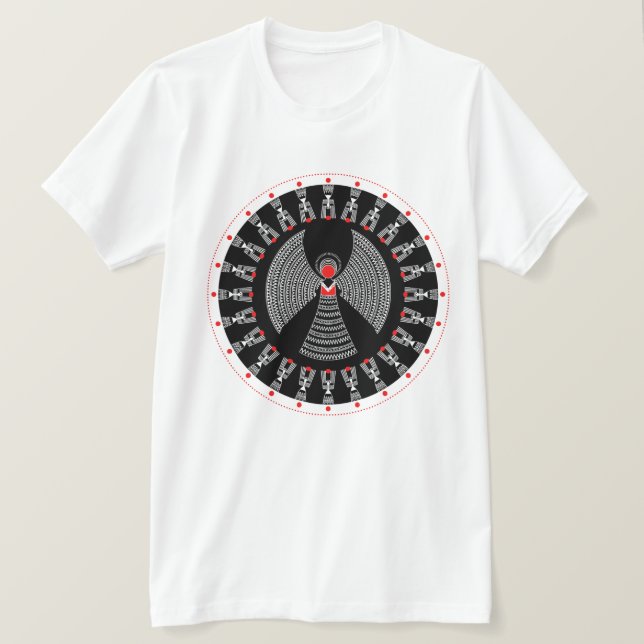 Tribal Angel Mandala Christmas Shirt (Design Front)