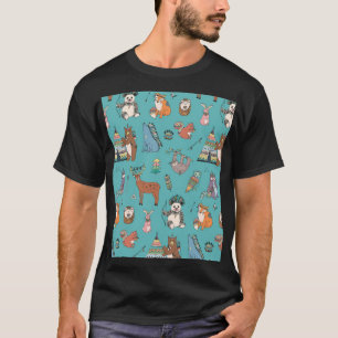 Tribal animals: woodland forest pattern. T-Shirt