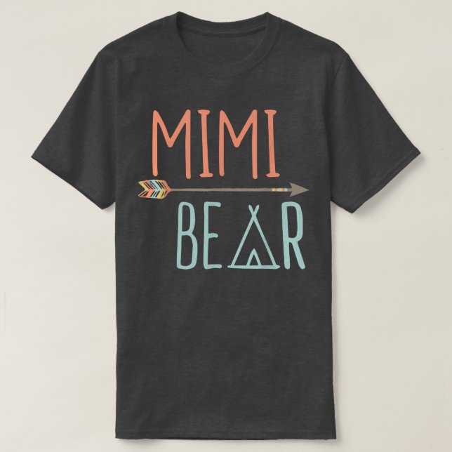 Tribal Arrow Mimi Bear Shirt Grandma Shirt (Design Front)