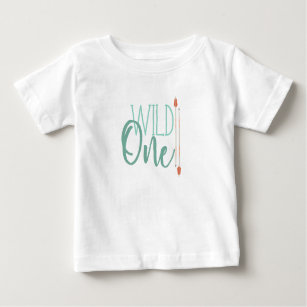 Tribal Arrow Wild One   First Birthday Baby T-Shirt