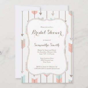 Tribal Arrows Bridal Shower Invitation