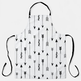 Tribal arrows on white background. Seamless patter Apron