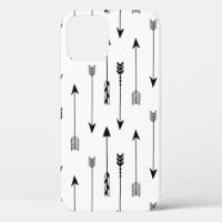 Tribal arrows on white background. Seamless patter