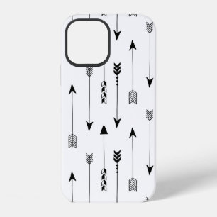 Tribal arrows on white background. Seamless patter iPhone 12 Case