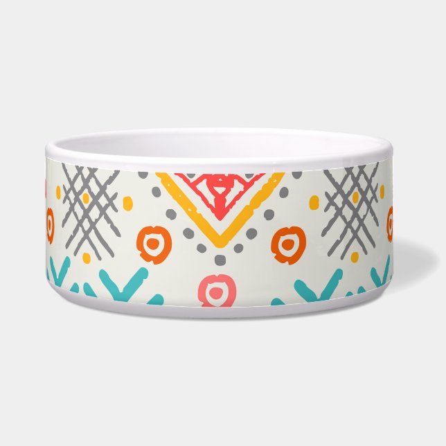 Tribal art: boho geometric print. (Front)