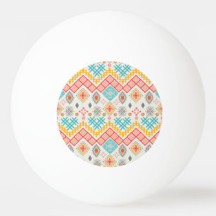 Tribal art: boho geometric print. ping pong ball