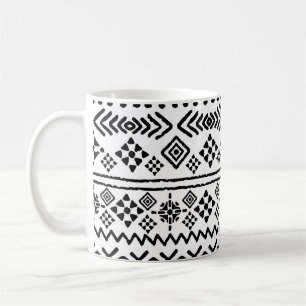Tribal art boho: geometric seamless. coffee mug