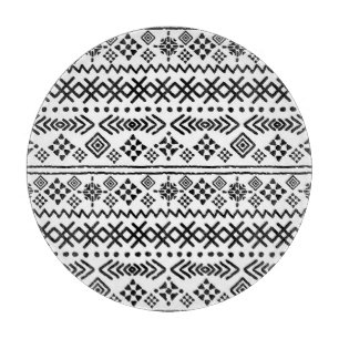 Tribal art boho: geometric seamless. cutting board