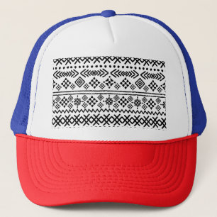 Tribal art boho: geometric seamless. trucker hat