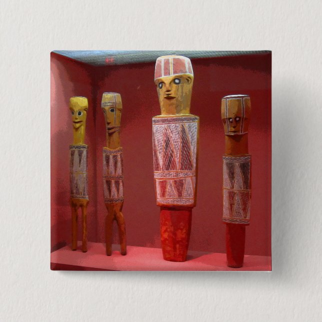 Tribal Art CB 15 Cm Square Badge (Front)