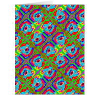 Tribal art inspired design Aboriginal Card
