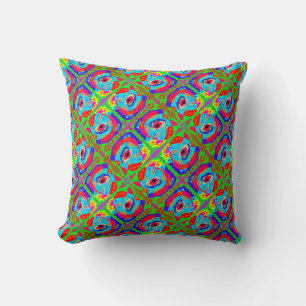 Tribal art inspired design Aboriginal Cushion