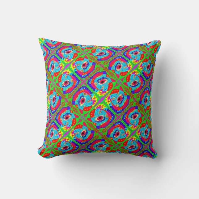 Tribal art inspired design Aboriginal      Cushion (Front)