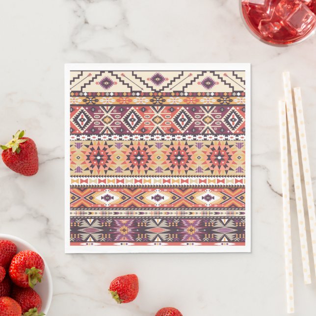 Tribal Art Paper Napkins (Insitu)