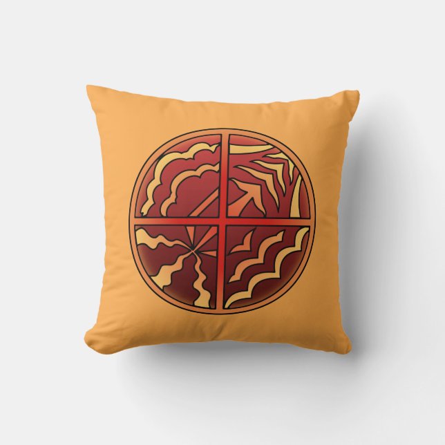 Tribal Art Pillow First Nations Art Pillows (Front)