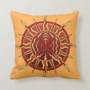 Tribal Art Pillow First Nations Art Pillows