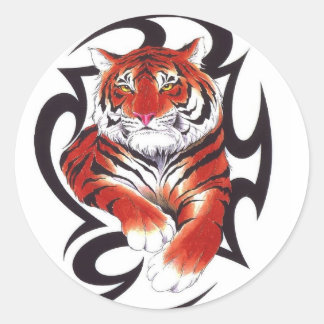 Tribal Art The Uncivilized World Classic Round Sticker