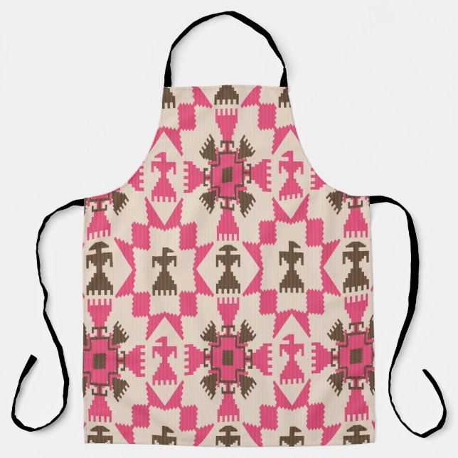 Tribal aztec abstract seamless pattern apron (Front)