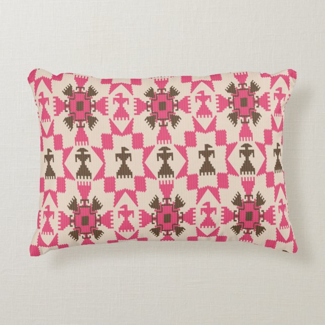 Tribal aztec abstract seamless pattern decorative cushion (Front)