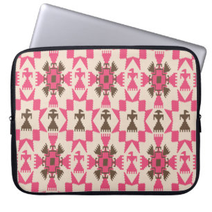 Tribal aztec abstract seamless pattern laptop sleeve