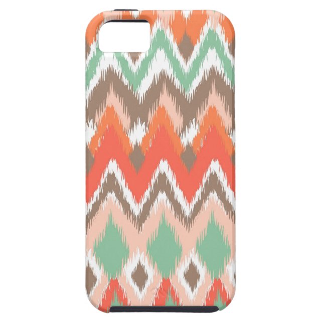 Tribal aztec chevron zig zag stripes ikat pattern Case-Mate iPhone case (Back)