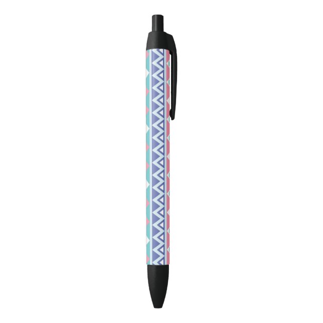 Tribal aztec colourful pattern black ink pen (Bottom (Vertical))
