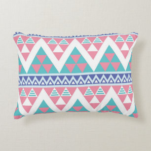 Tribal aztec colourful pattern decorative cushion