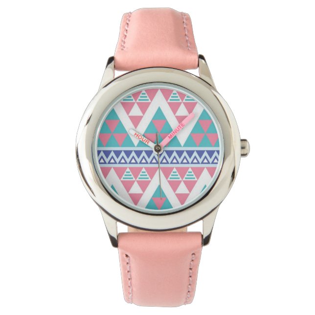 Tribal aztec colourful pattern watch (Front)