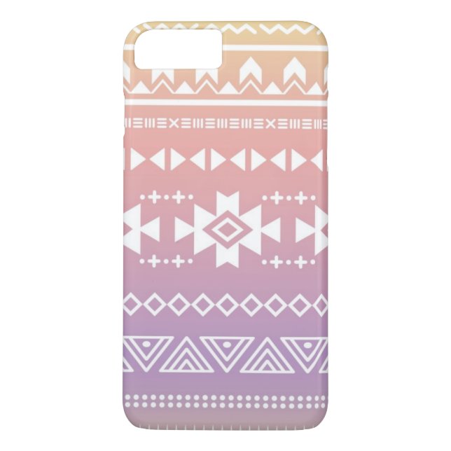 Tribal aztec ombre pattern Case-Mate iPhone case (Back)