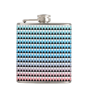 Tribal Aztec Ombre Pattern Hip Flask