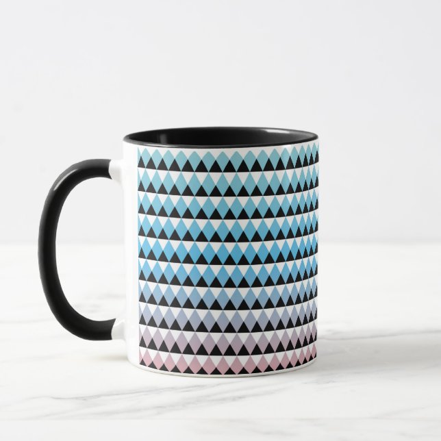 Tribal Aztec Ombre Pattern Mug (Left)