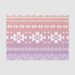 Tribal aztec ombre pattern tissue paper