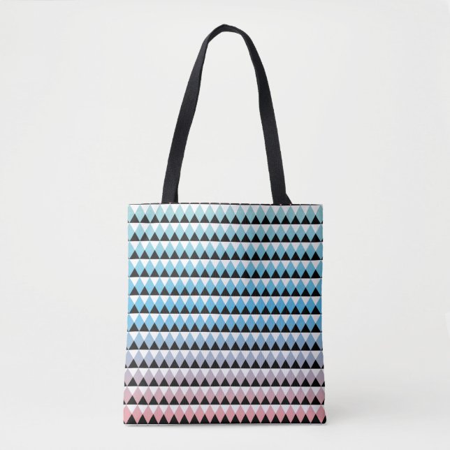 Tribal Aztec Ombre Pattern Tote Bag (Front)