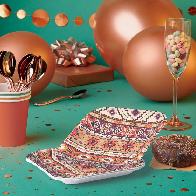 Tribal Aztec Paper Plate (Creator Uploaded)