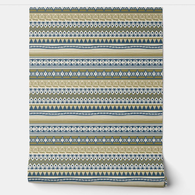 Tribal Aztec Pattern Wallpaper (Unrolling)