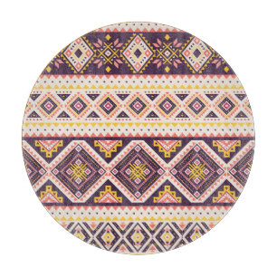 Tribal Aztec striped, geometric pattern. Cutting Board