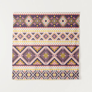 Tribal Aztec striped, geometric pattern. Tapestry
