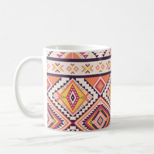 Tribal Aztec Striped Seamless Background Coffee Mug