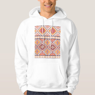 Tribal Aztec Striped Seamless Background Hoodie