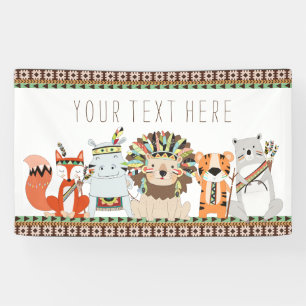 Tribal Baby Shower Banner